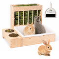 3-in-1 Small Rabbit Hay Feeder Station