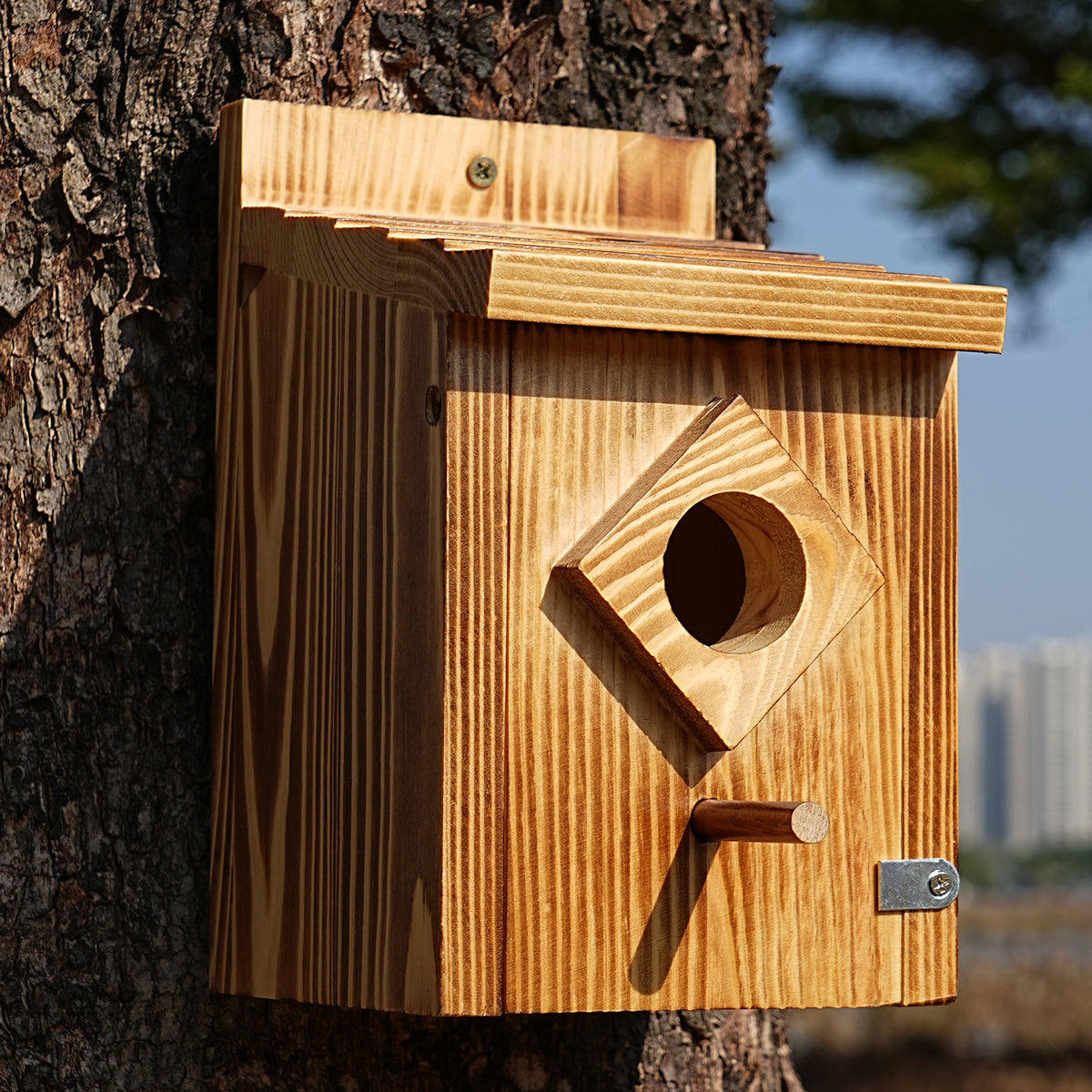 Wooden Outdoor Bird House