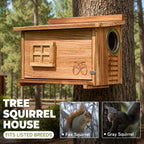 Side-Entrance Wooden Squirrel House