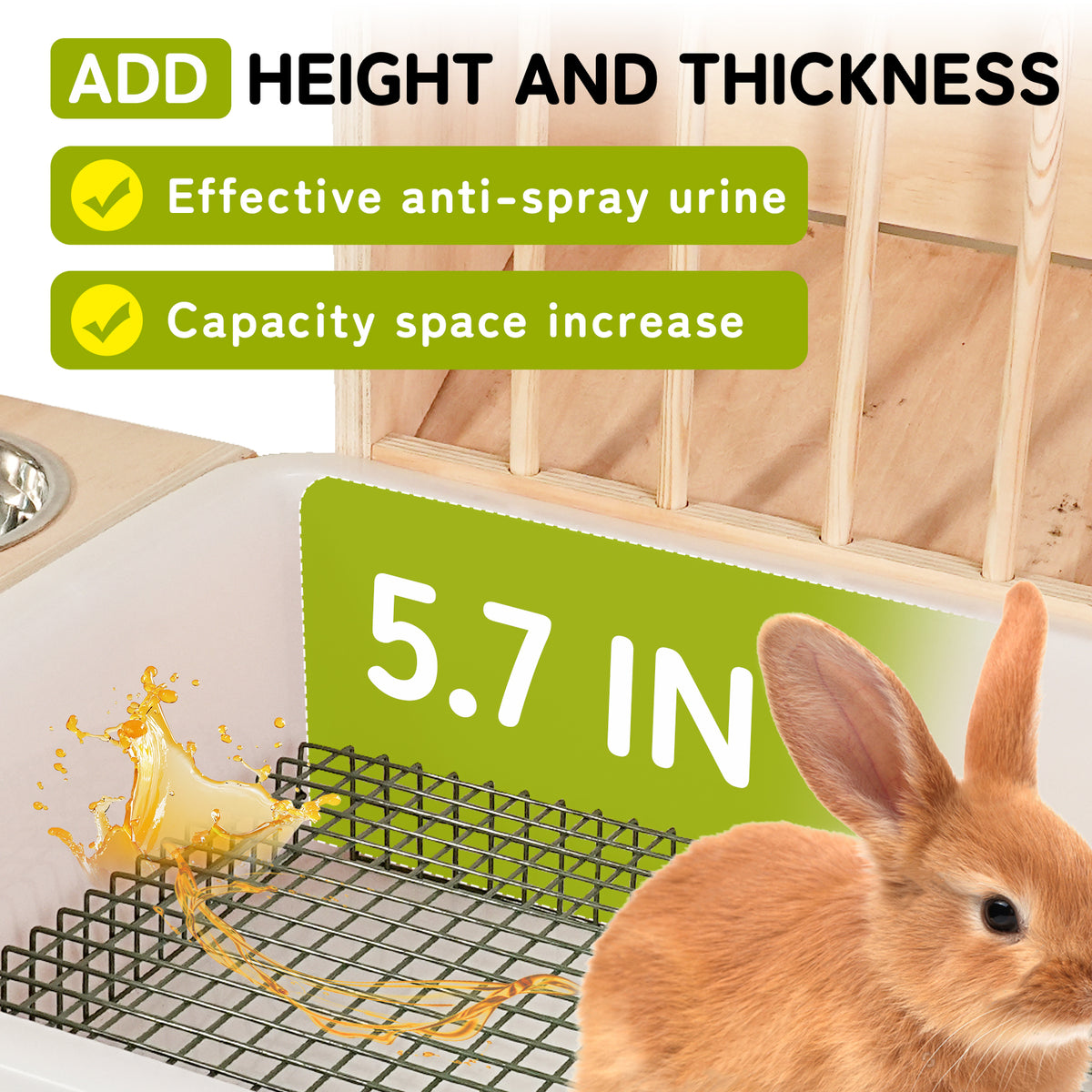3-in-1 Extra Large Rabbit Hay Feeder Station