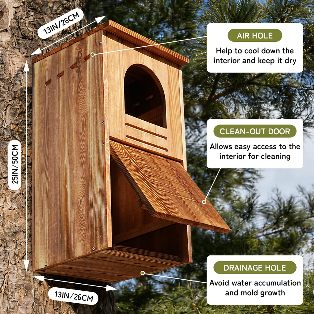 Extra Large Wooden Owl House