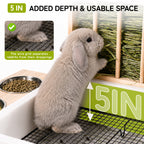 3-in-1 Medium Rabbit Hay Feeder Station
