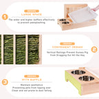 3-in-1 Small Pet Hay Feeder Station