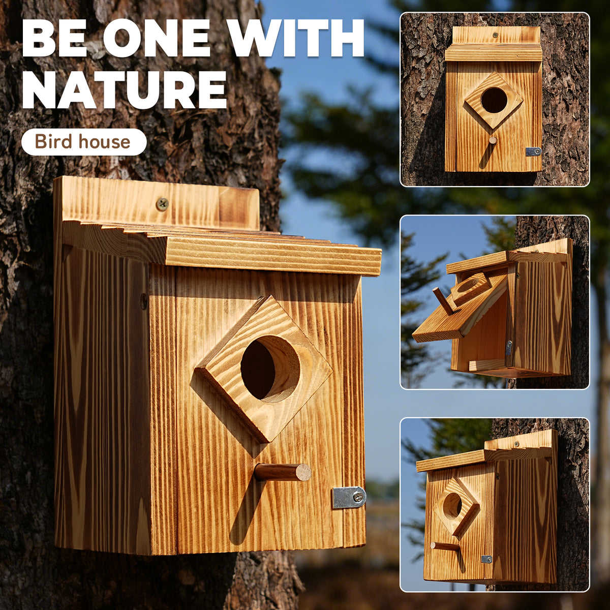 Wooden Outdoor Bird House