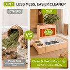 3-in-1 Medium Rabbit Hay Feeder Station