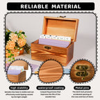 Torched Wood 3x5 & 4x6 Index Card Organizer Box