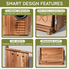 Side-Entrance Wooden Squirrel House